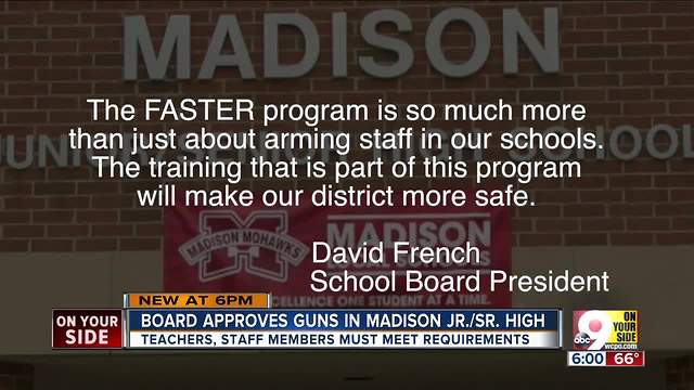 Madison school board OKs teachers carrying guns