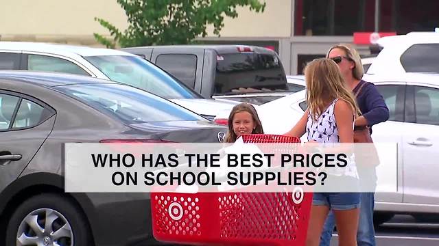 Back-to-school price comparison