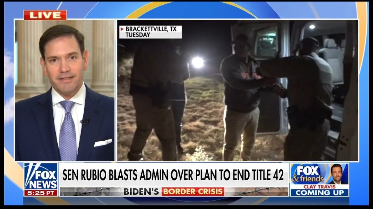 Sen Rubio: The Border Is Being Overrun Because Of The Radical Left Wing