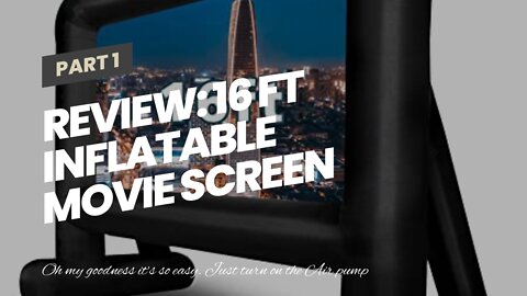 Review: 16 FT Inflatable Movie Screen Inflatable Projector Screen for Outside, Blow up Projecto...