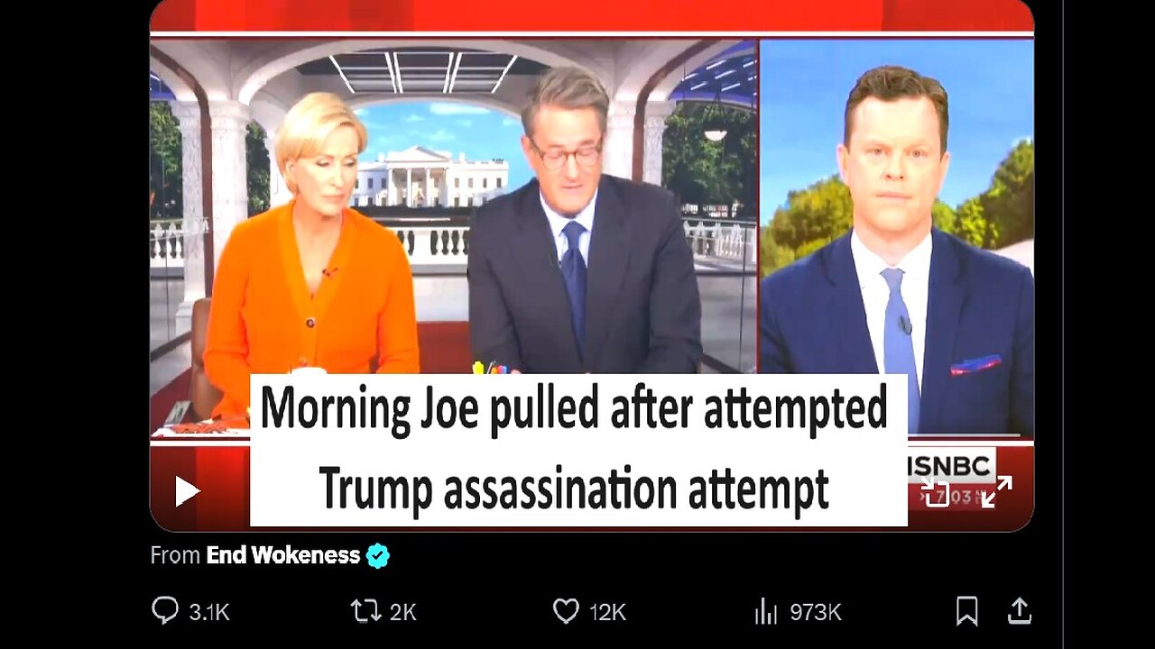 Morning joe Pulled off after Trump Assassination attempt