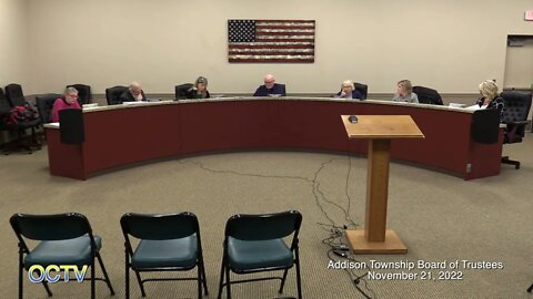 Addison Township Board of Trustees: 11-21-22