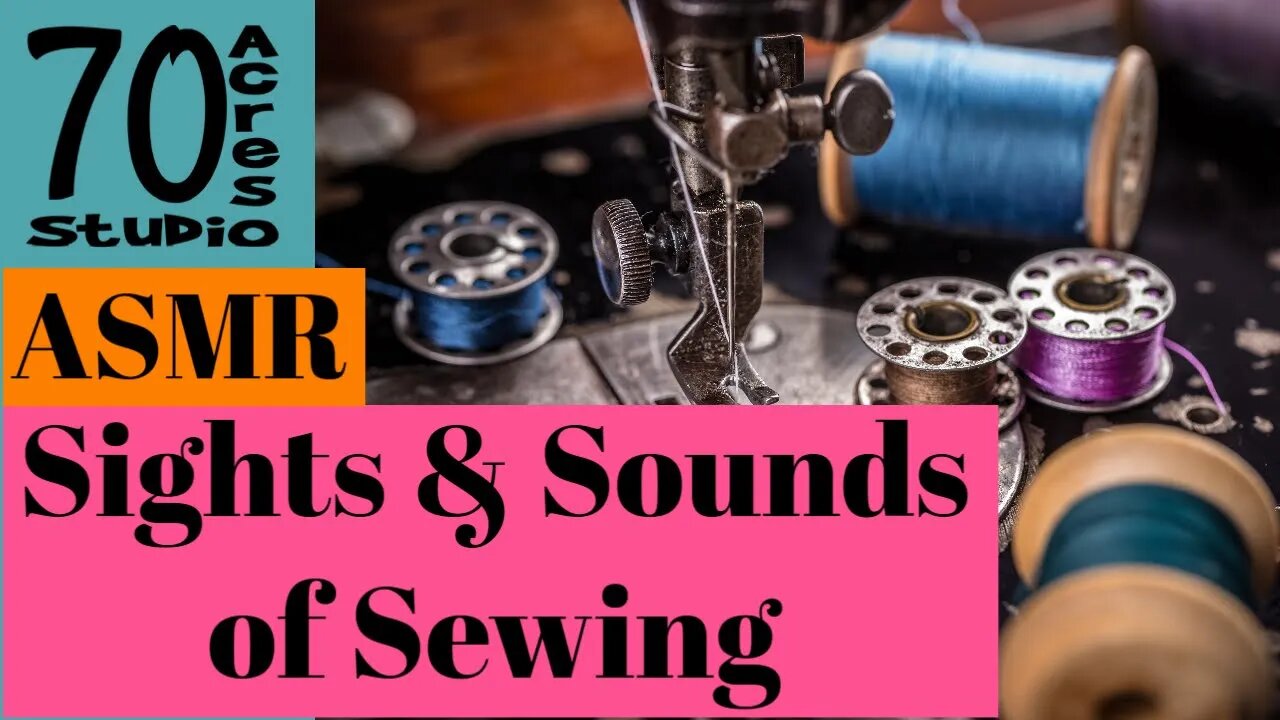 ASMR Relaxing Sights & Sounds of Sewing. Vintage Singer 301