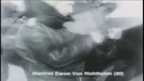 Red Baron Footage of Pilot Plane World War I (1918)