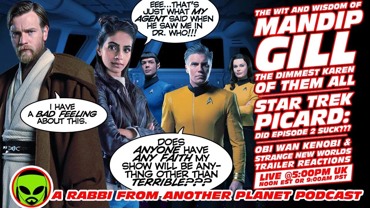 LIVE@5 - The Brilliance of Doctor Who's Mandip Gill!!! Star Wars: Obi Wan!!! Star Trek!!!