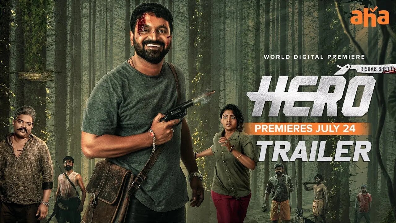 HERO Trailer | Rishab Shetty, Ganavi Laxman | Bharath Raj | Premieres July 24