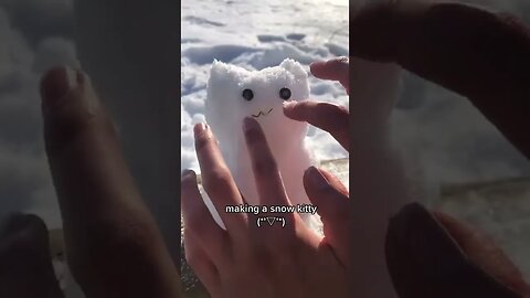 Making A Snow Kitty tiktok kun4bi