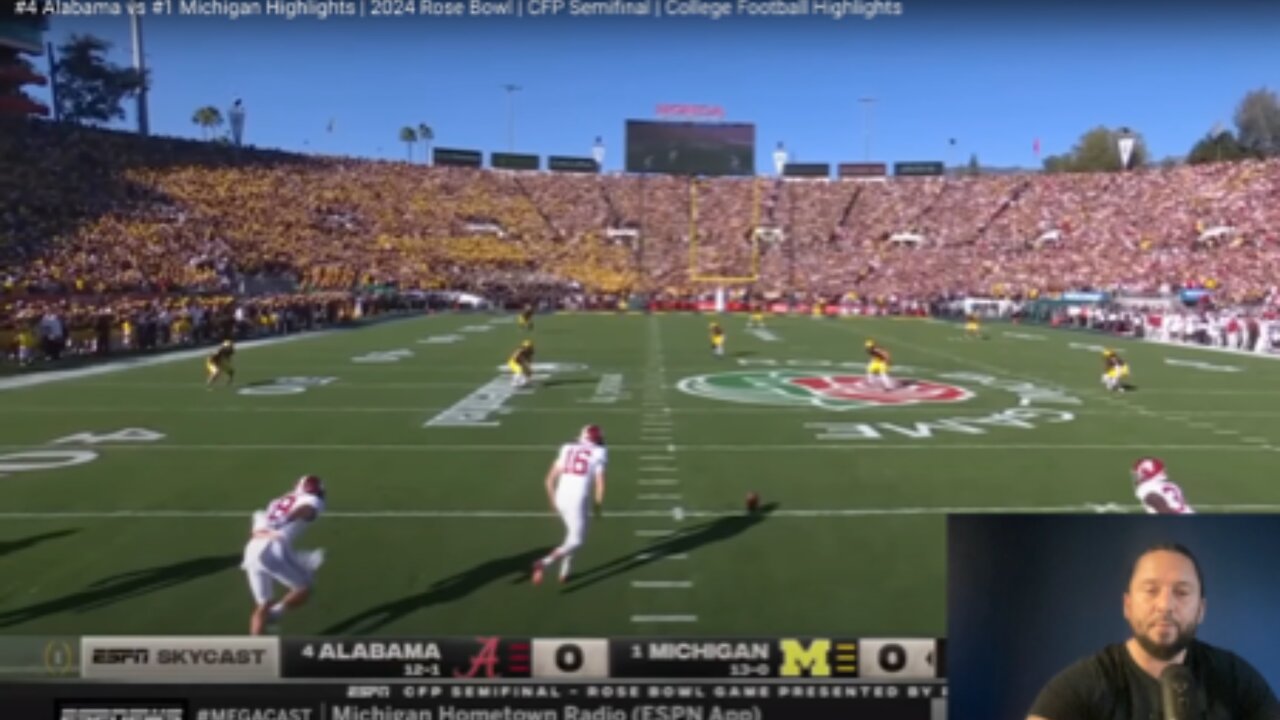 #4Alabama vs #1Michigan Highlights!