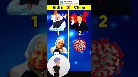 India Vs China #asia #india #delhi #funfacts #viral #wwe #shorts #tseries