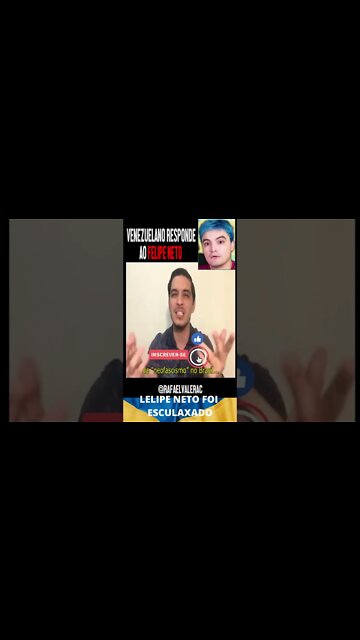 VENEZUELANO ESCULACHOU FELIPE NETO. #shorts