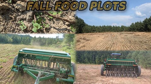 Planting Fall Food Plots - Drilling & Broadcasting