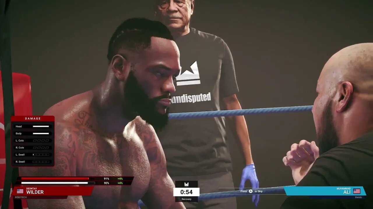 Undisputed Boxing Online Gameplay Deontay Wilder vs Muhammad Ali 3 - Risky Rich vs Bando