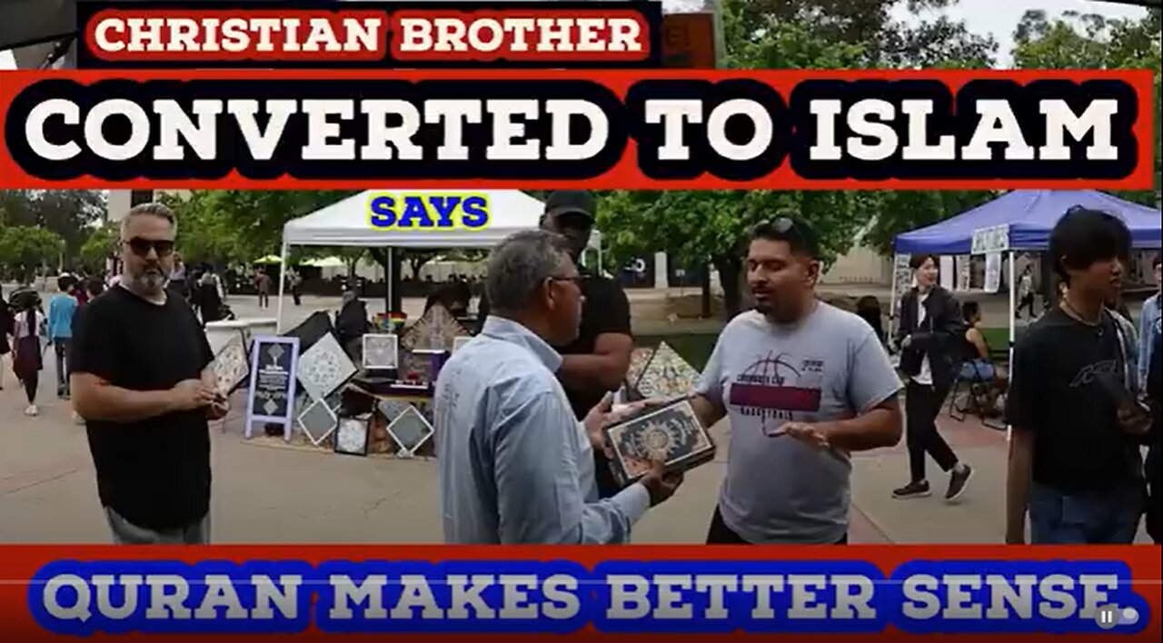 Christian brother converted to Islam says Quran makes better sense.