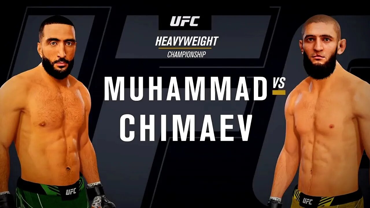 EA Sports UFC 4 Gameplay Khamzat Chimaev vs Belal Muhammad