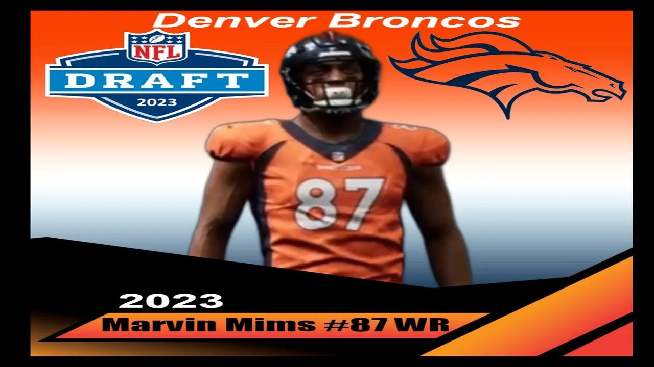 Madden 23 Marvin Mims NFL Draft 23 Creation