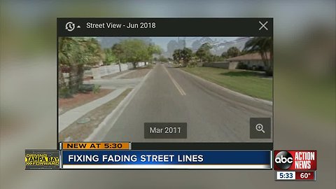 One small St. Pete crew working to fix fading street lines