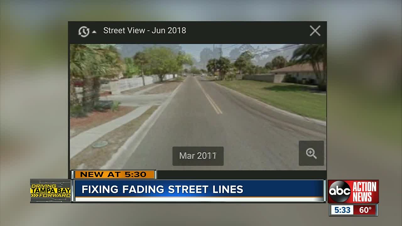 One small St. Pete crew working to fix fading street lines