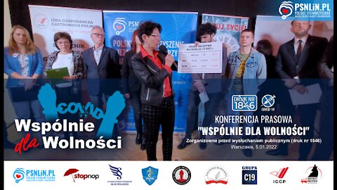 Konferencja prasowa - Wspólnie dla Wolności - Druk 1846