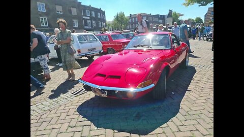 Opel GT a miniature Corvette Stingray. Oldtimertreffen Geleen 7.8.2022