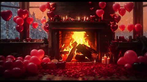 Valentines Fireplace Beautiful Dreams-2 hours