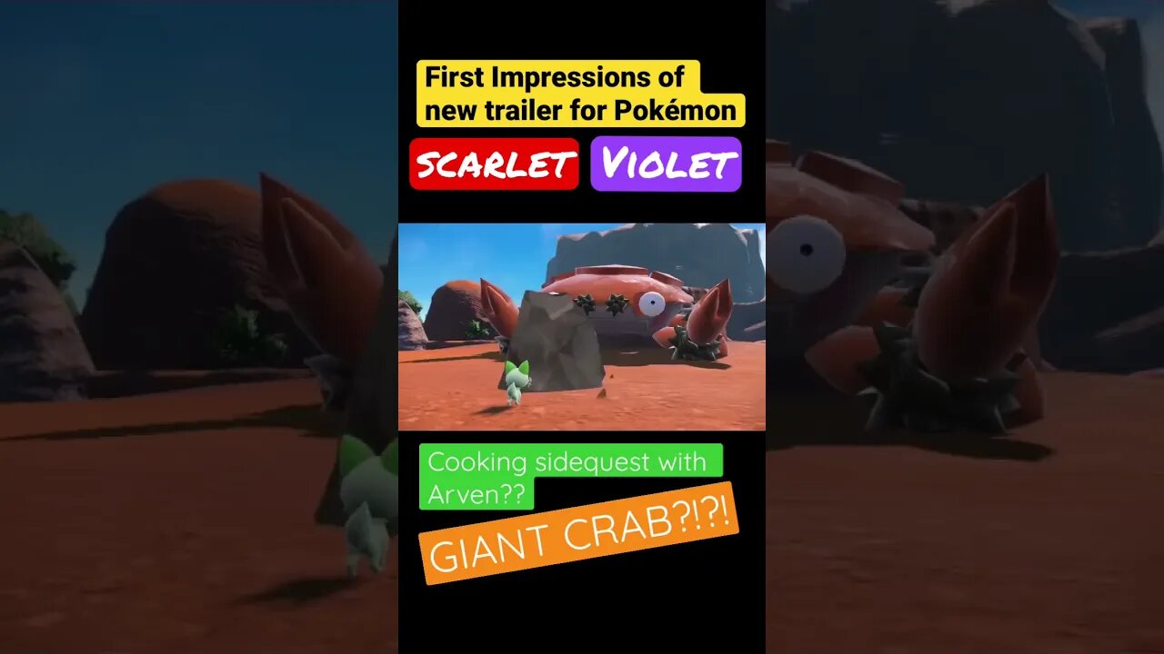 First Impressions of the new trailer for Pokémon Scarlet and Violet!! | E3 News