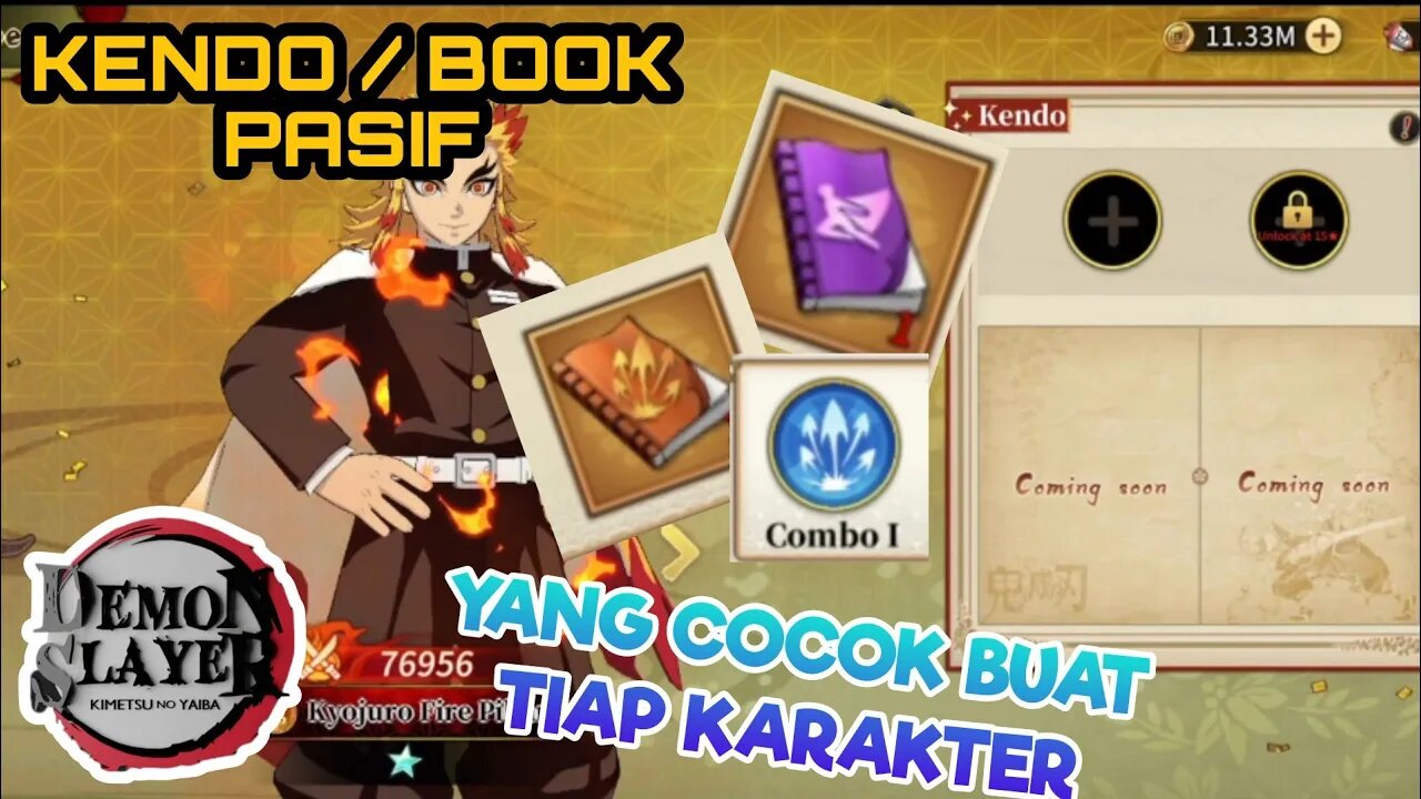 BAHAS KENDO / BOOK PASIF YANG COCOK BUAT TIAP KARAKTER DEMON SLAYER - Demon Slayer Blade Of Hashira