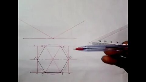 Construction of Hexagonal Pyramid