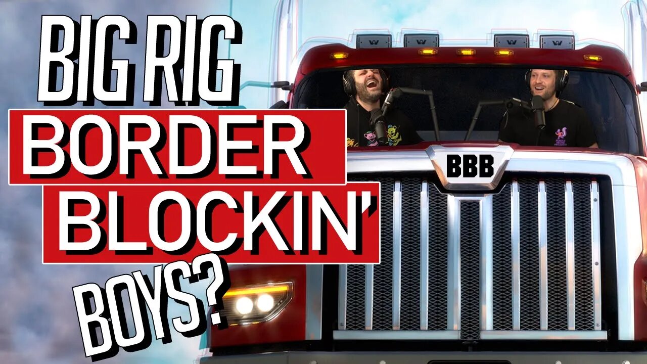 Canadian Truckers Block Border Crossing To Protest New Vaccine Rule (BOYSCAST CLIPS)