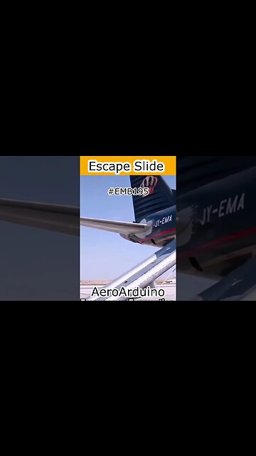 Watch Fast EMB195 Escape Slide #Royal #Aviation #Fly #AeroArduino