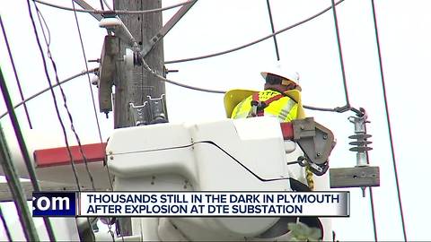 Residents in Plymouth coping without power as DTE works to repair substation