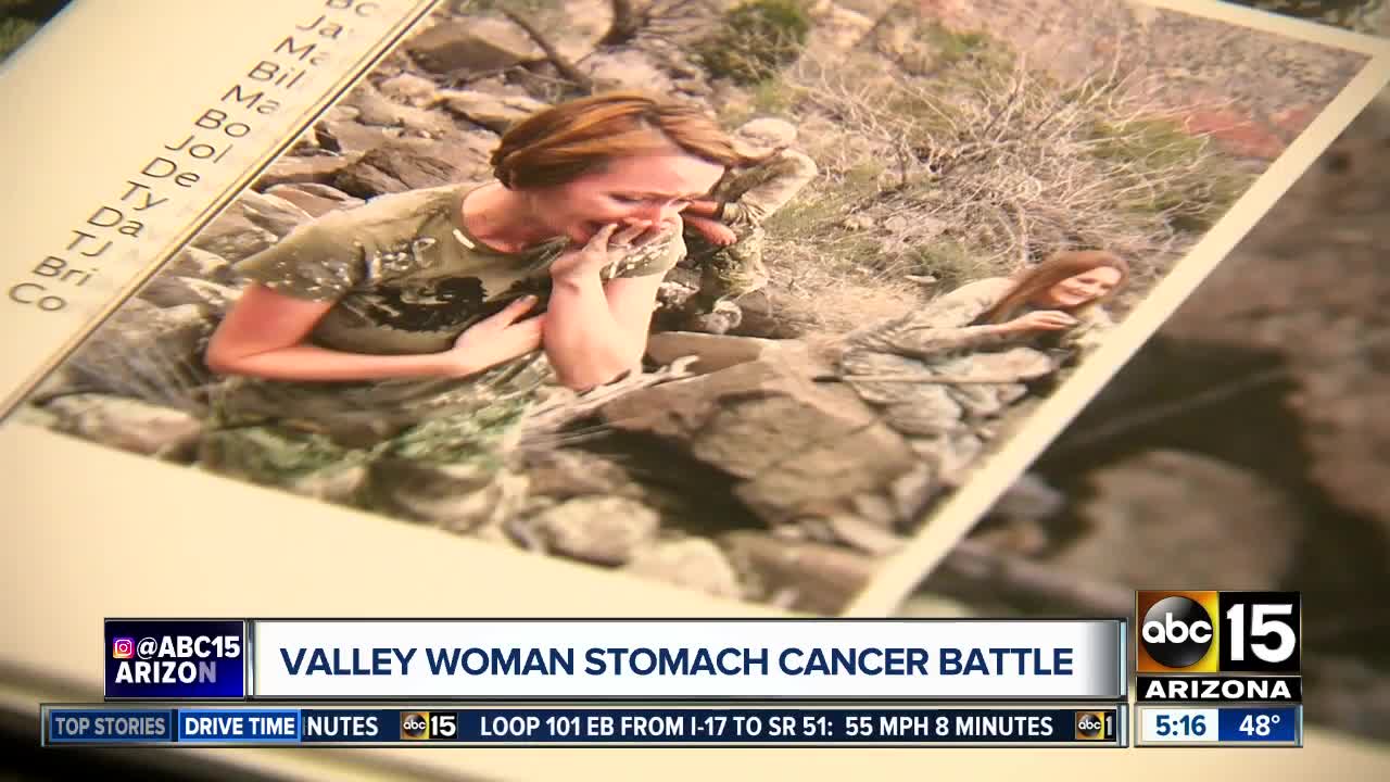 Valley woman shares battle after stomach cancer