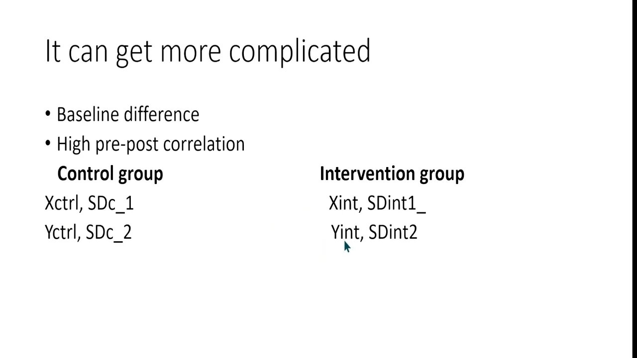 Part 3: Effect size in control group designs