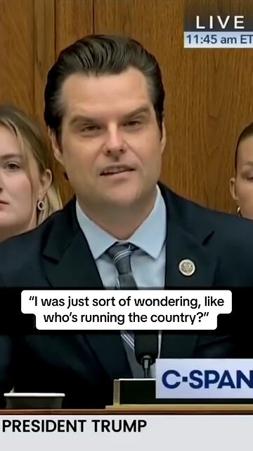 So, Who’s Running The Country?