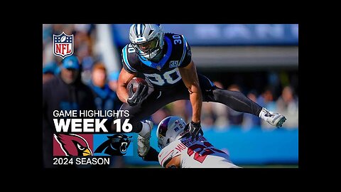 Arizona Cardinals vs. Carolina Panthers Game Highlights | NFL 2024 Season Week 16