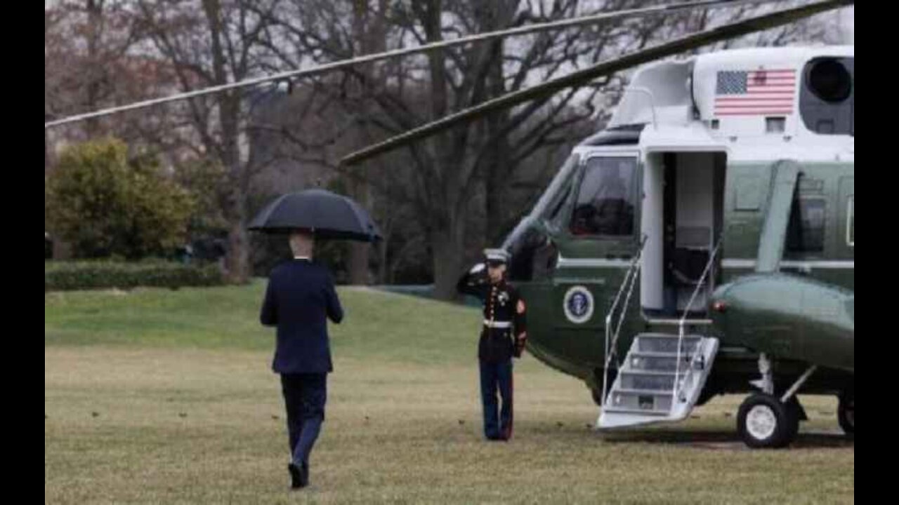 Watch: Biden Flees to Delaware Beach House After Breaking Huge Campaign Promise