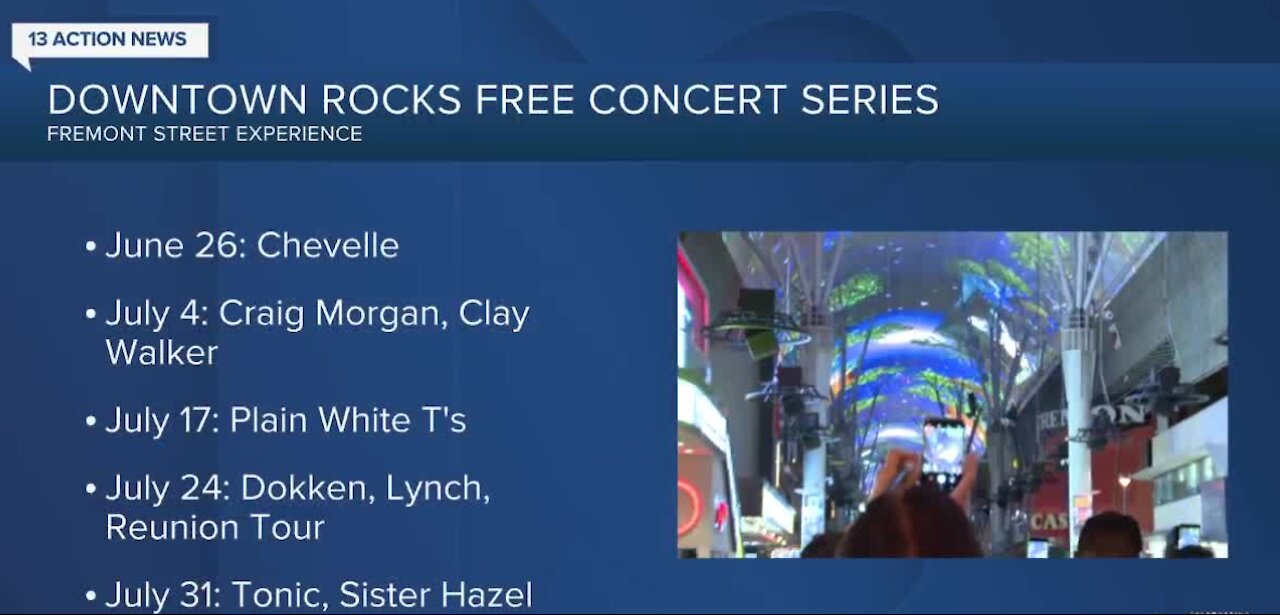 Downtown Rocks free concert series returns to Fremont Street Experience