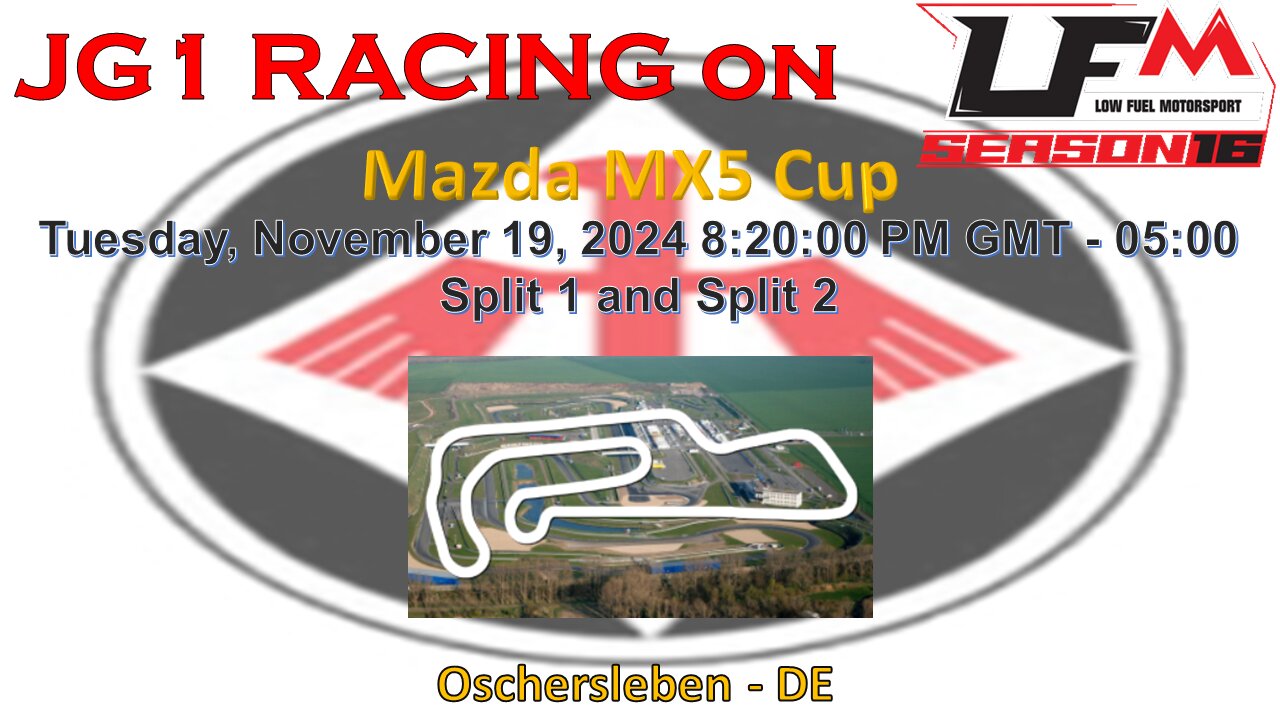 JG1 RACING on LFM - Mazda MX5 Cup - Oschersleben - DE - Split 1 and 2