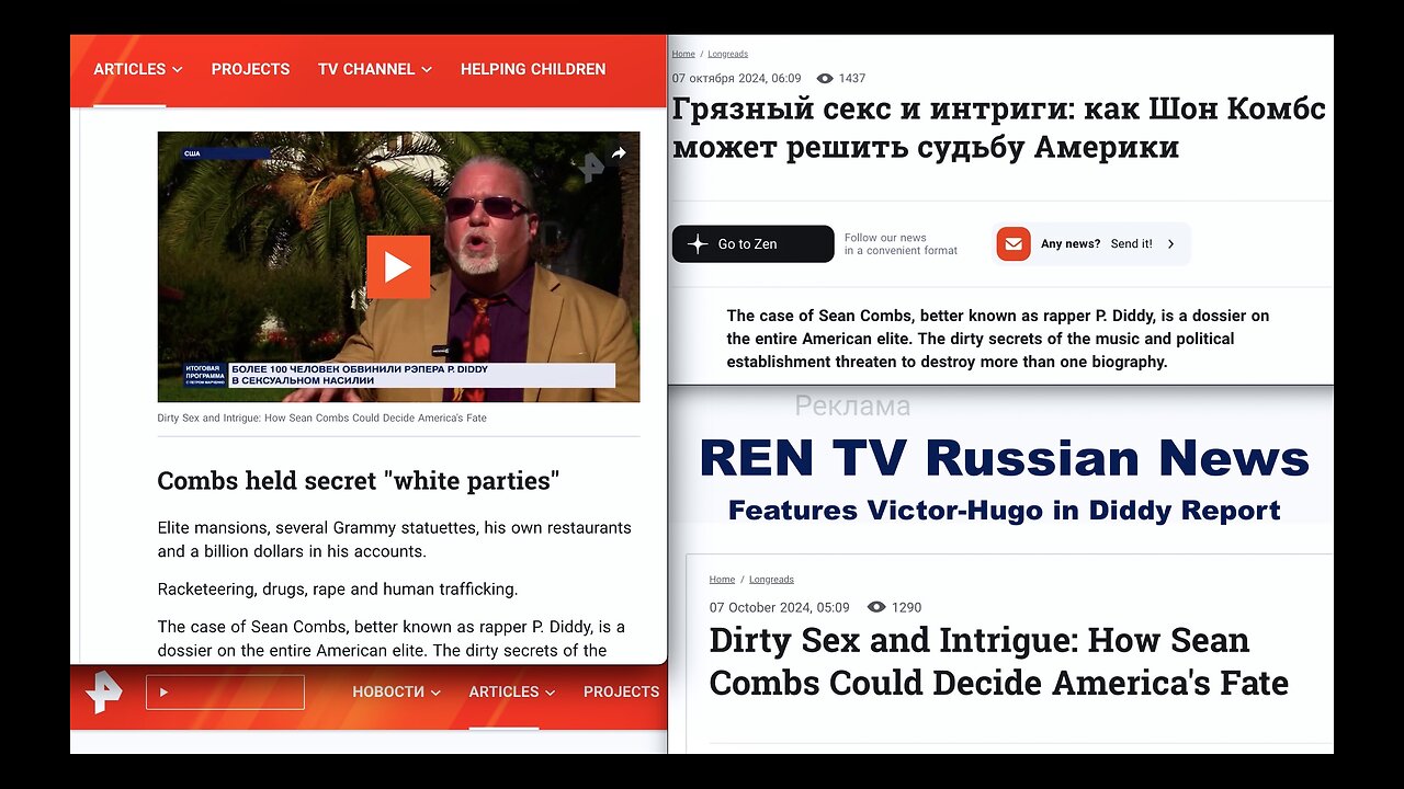 Diddy Dirty Sex And Intrigue Russian TV News Report Puts Club E11even Michael Simkins FTX On Radar