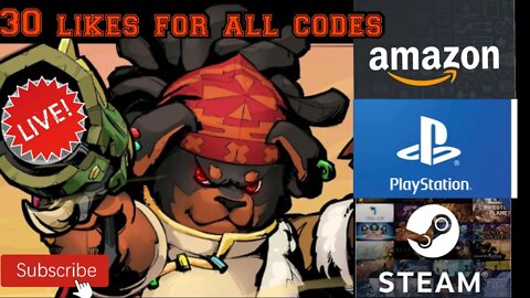 huge giveaway stream. Amazon playstation and steam
