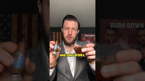 How to pair CIGARS and DRINKS! Whiskey, wine, cocktails, & more! 🥃🍷 #cigar #wine #whiskey #shorts