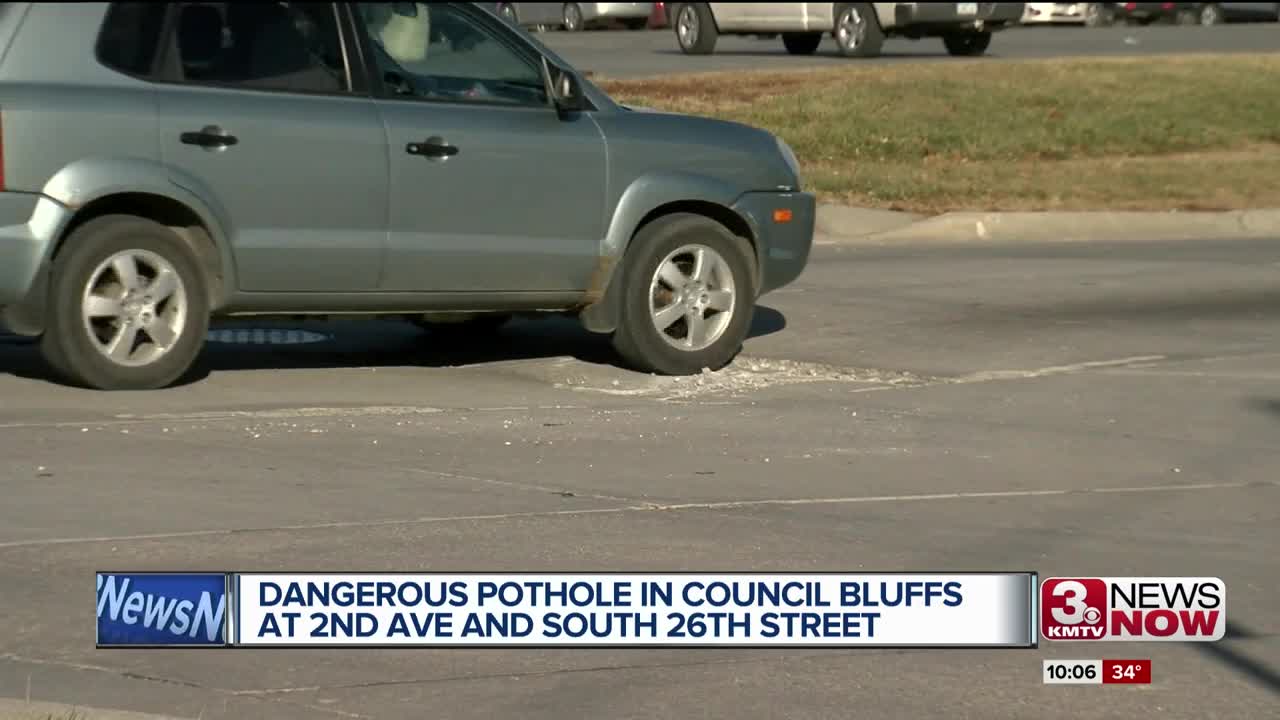 Dangerous Pothole in CB