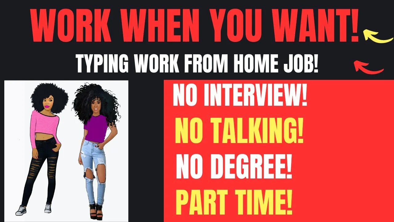 Work When You Want No Interview No Talking Tying Job Part Time Remote Job Hiring Now