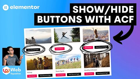 Show & Hide Buttons in Loop Grid with ACF Trick - Advanced Custom Field - Elementor Pro Wordpress