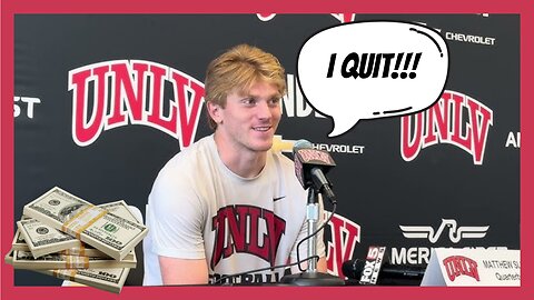 UNLV QB Matthew Sluka QUITS on his team! Sites NIL dispute with school