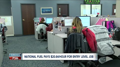 This position at National Fuel starts at $20.64 an hour