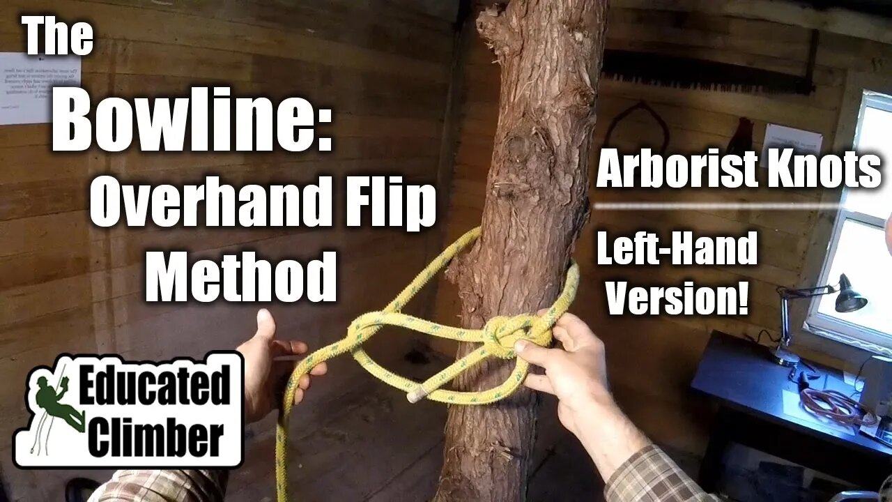 Bowline and Running Bowline - Overhand Flip Method: Left-hand version | Arborist Knots