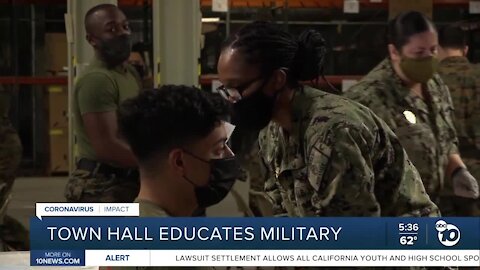 Town hall educates military members