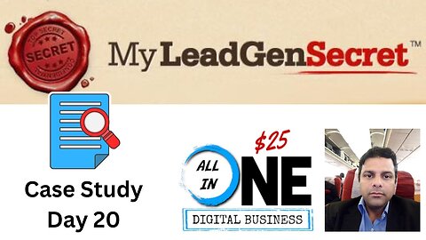 Day 20 $1000 Per Month Case Study My $25 All In One Business My Lead Gen Secret