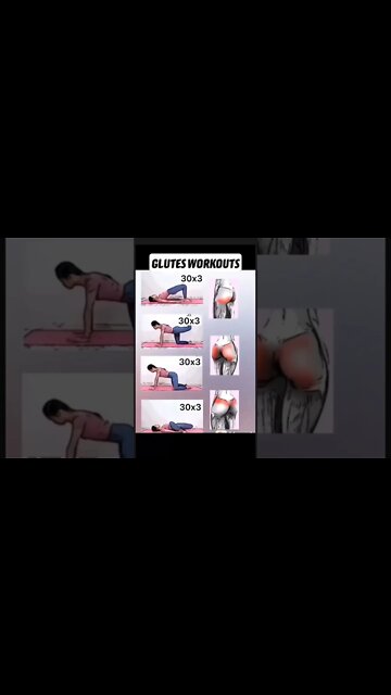 Glutes workout 🍑 #shorts #fatburnerworkout #weightloss #exercise #exerciseathome #glutesworkout