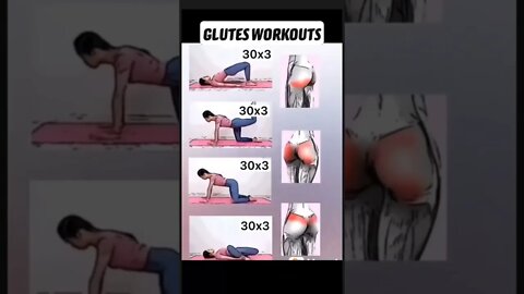 Glutes workout 🍑 #shorts #fatburnerworkout #weightloss #exercise #exerciseathome #glutesworkout